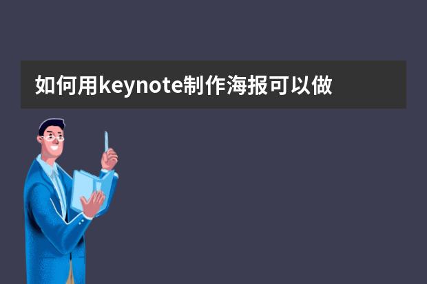 如何用keynote制作海报?可以做海报的手机软件